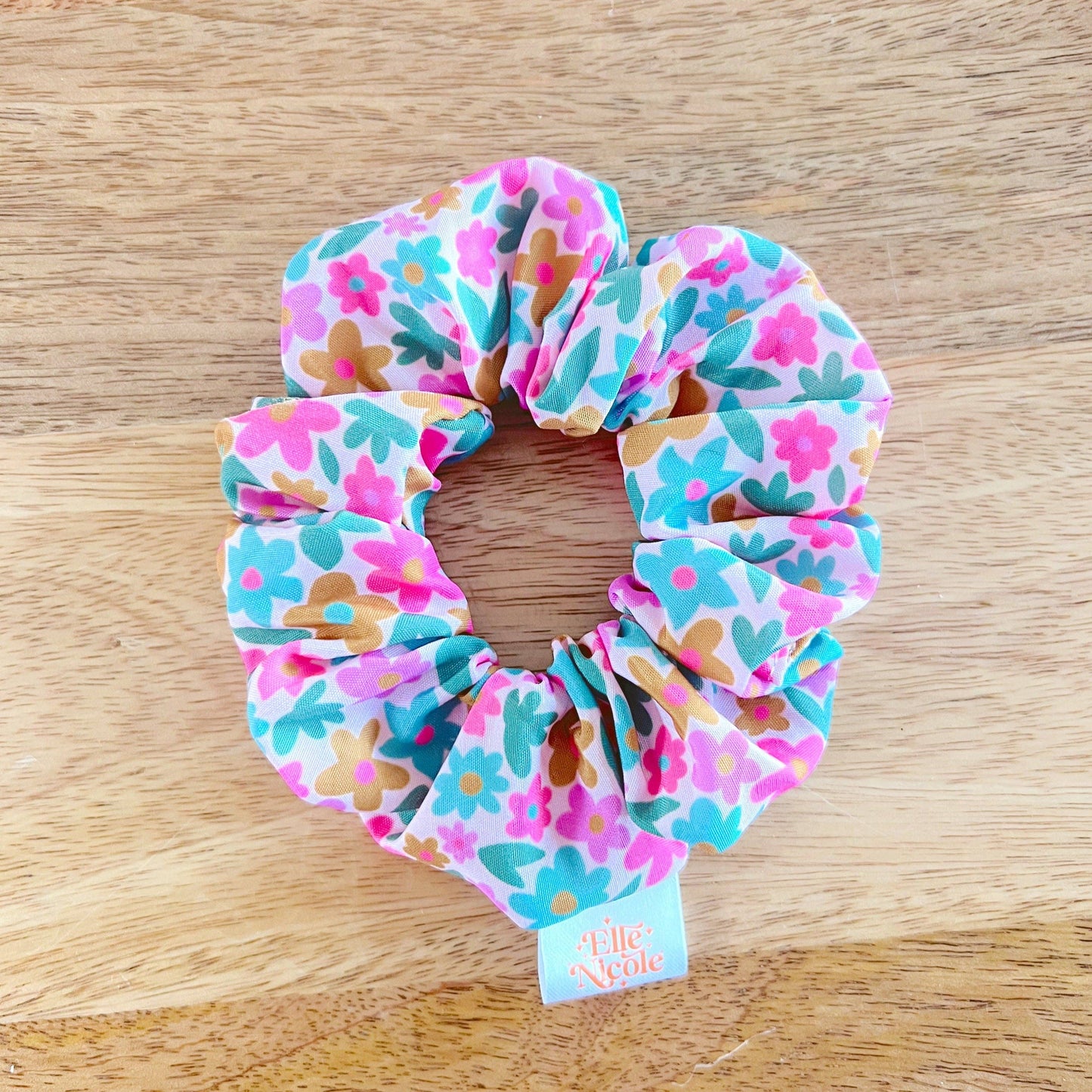Scrunchie - Sage Bloom Pattern - Hair Accessory