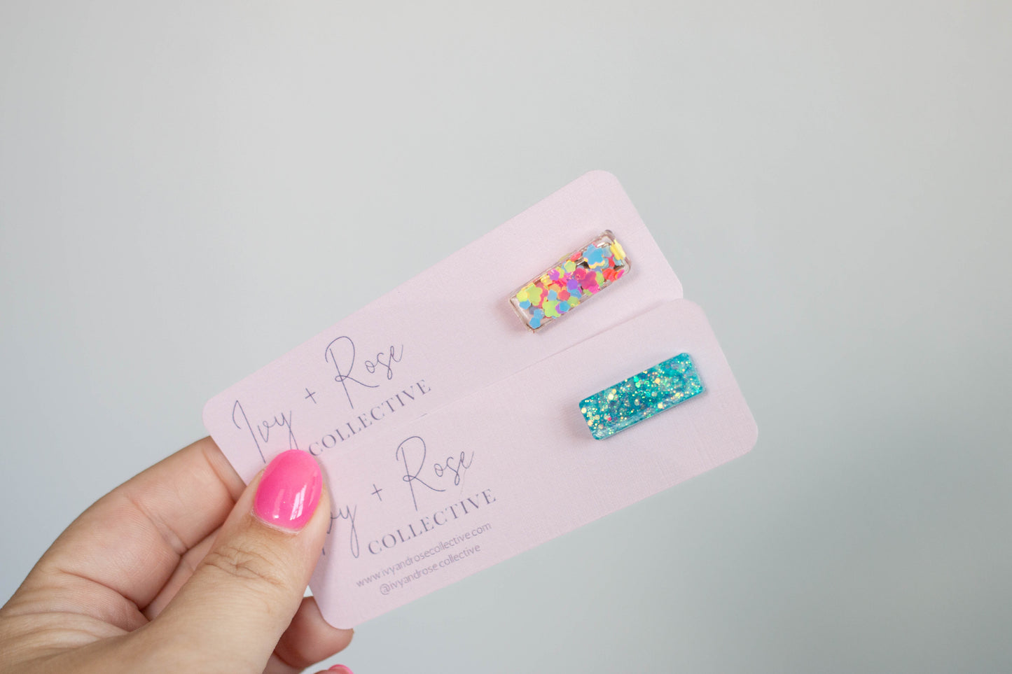 Glitter Clip | Color + Size Options