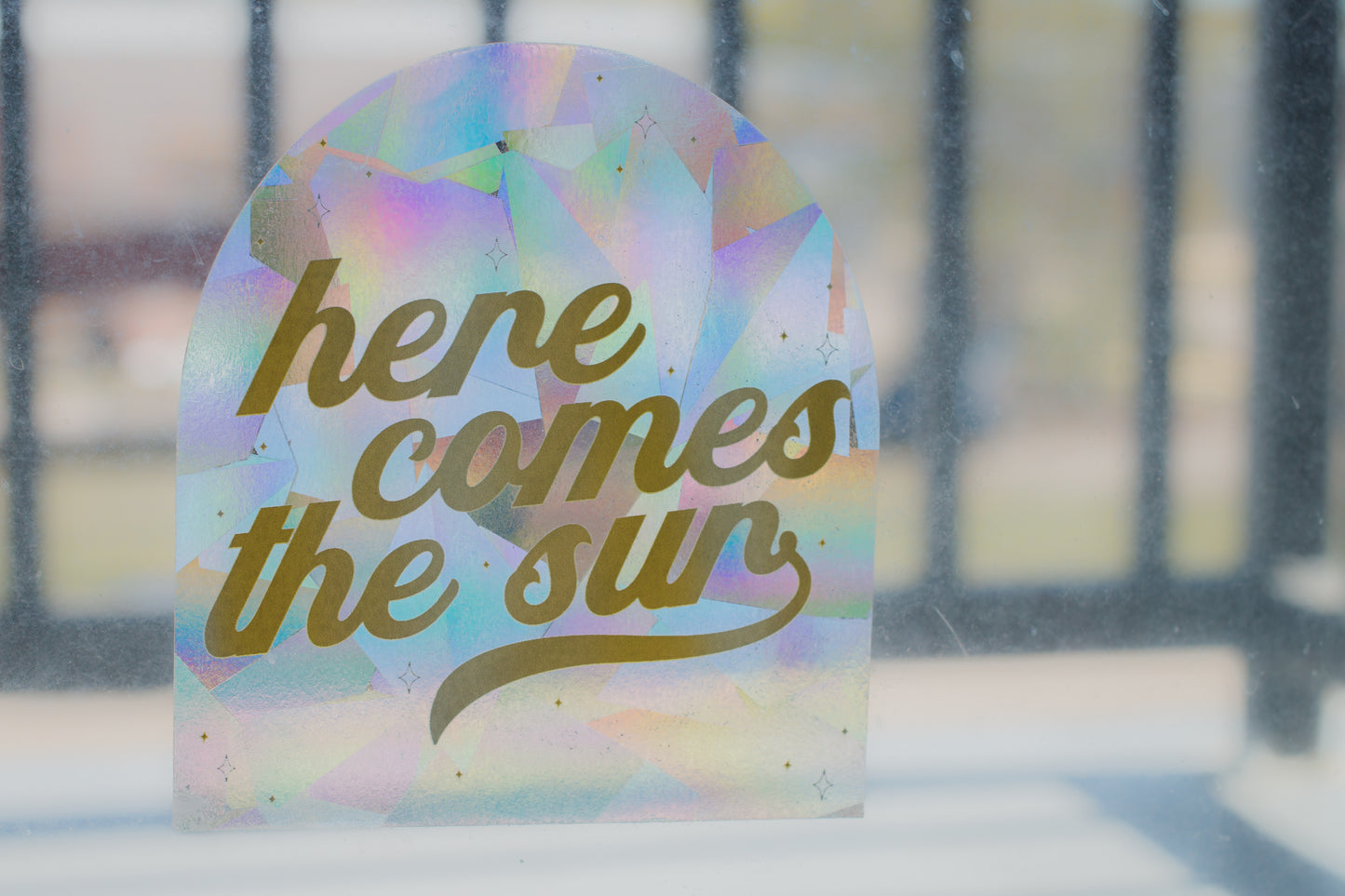 Here Comes the Sun | Sun Catcher Decal
