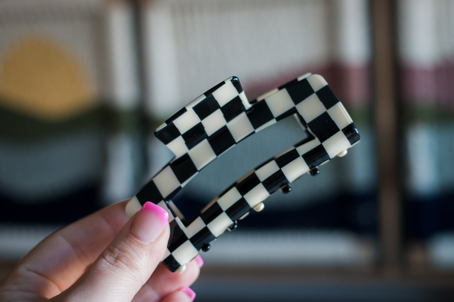 Checkered Clip | Size + Color Options