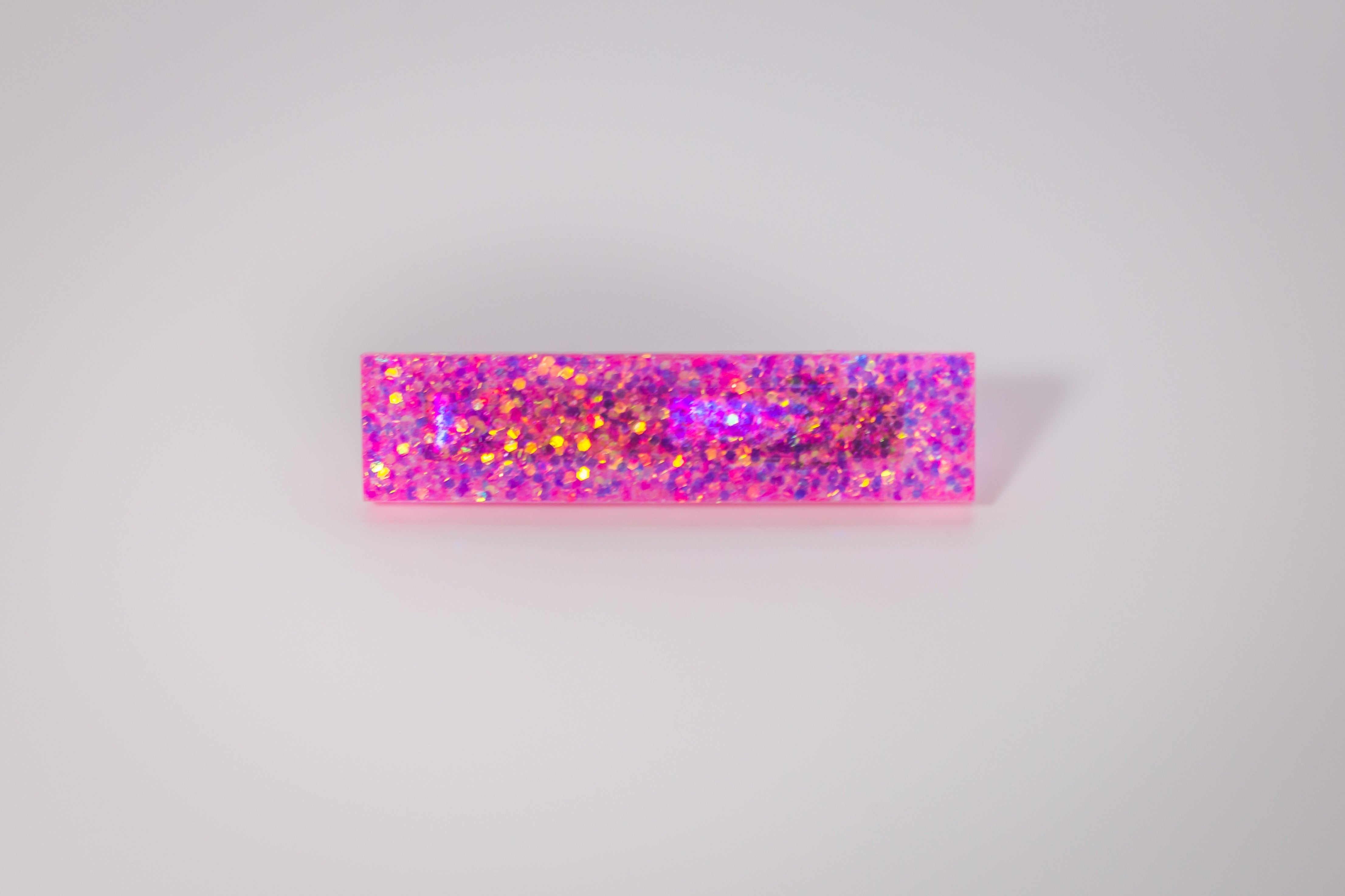 ROSA GLITTER C/CLIP D14X8.5CM