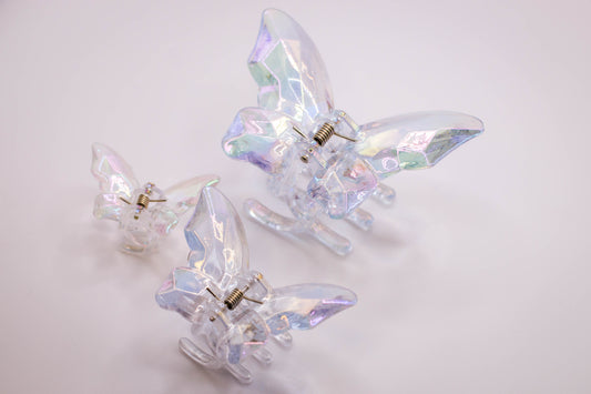 Enchanted Holographic Butterfly Clip | Size Options