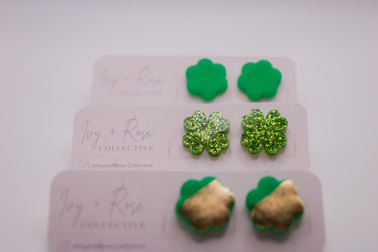 Flower Studs | St. Patricks Day